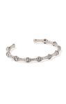 MAURA BAMBOO CUFF BRACELET-SILVER