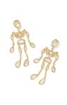 SKELETON STATEMENT EARRINGS-GOLD