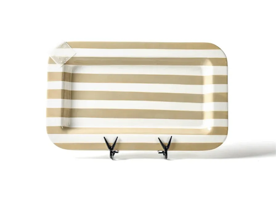 NEUTRAL STRIPE MINI ENTERTAINING PLATTER