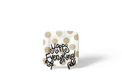 NEUTRAL DOT HAPPY EVERYTHING 9.25 MINI PLATTER