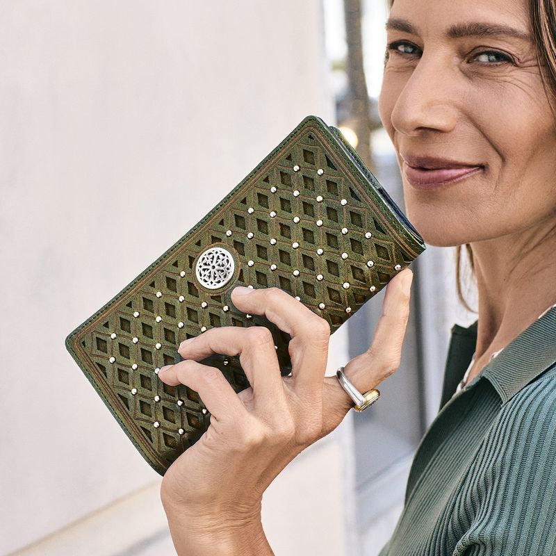 FERRARA SLIM FOLIO WALLET VERDE