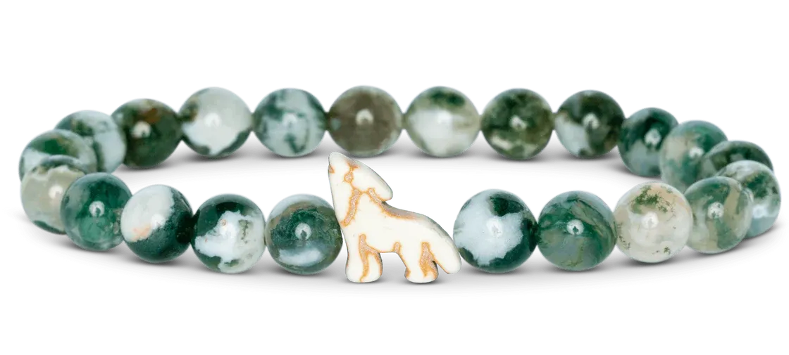 The Scout  Bracelet - Wolf, Color: Woodland Green