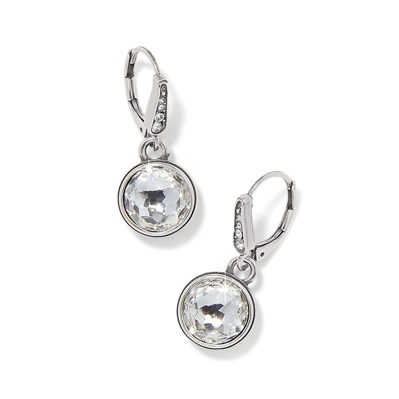 Meridian Aurora Leverback Earrings-Crystal