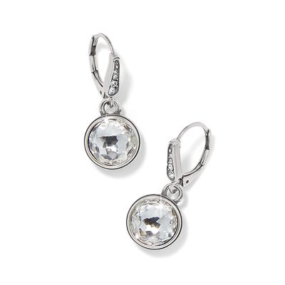 Meridian Aurora Leverback Earrings-Crystal