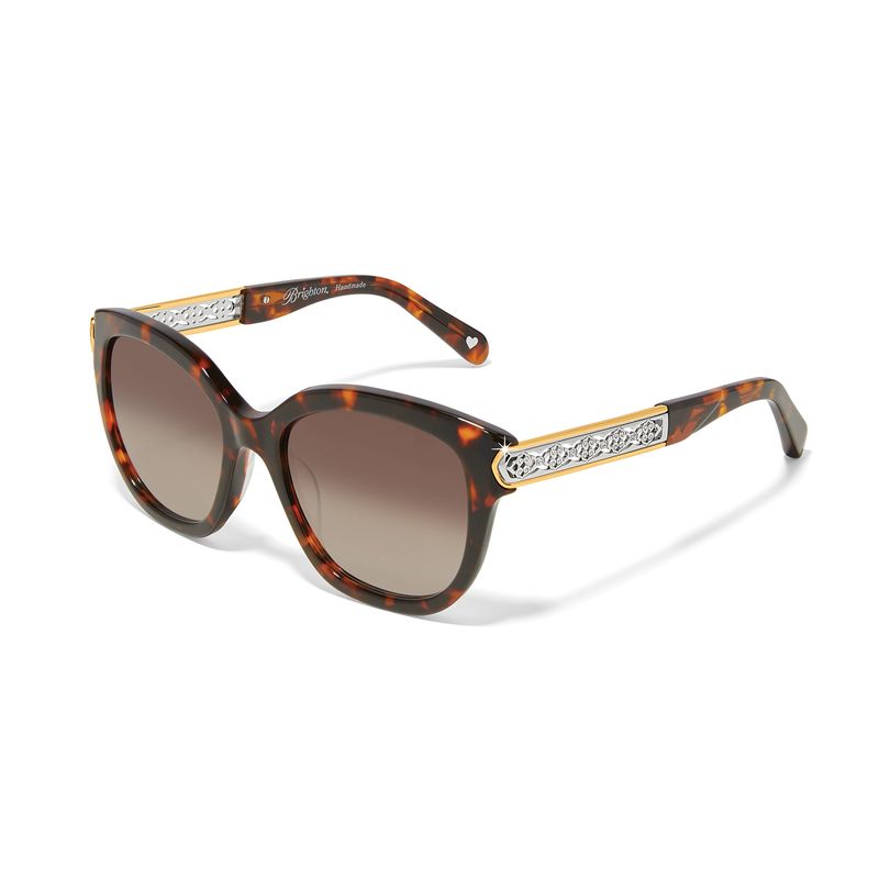INTRIGUE TORTOISE SUNGLASSES-AMBER