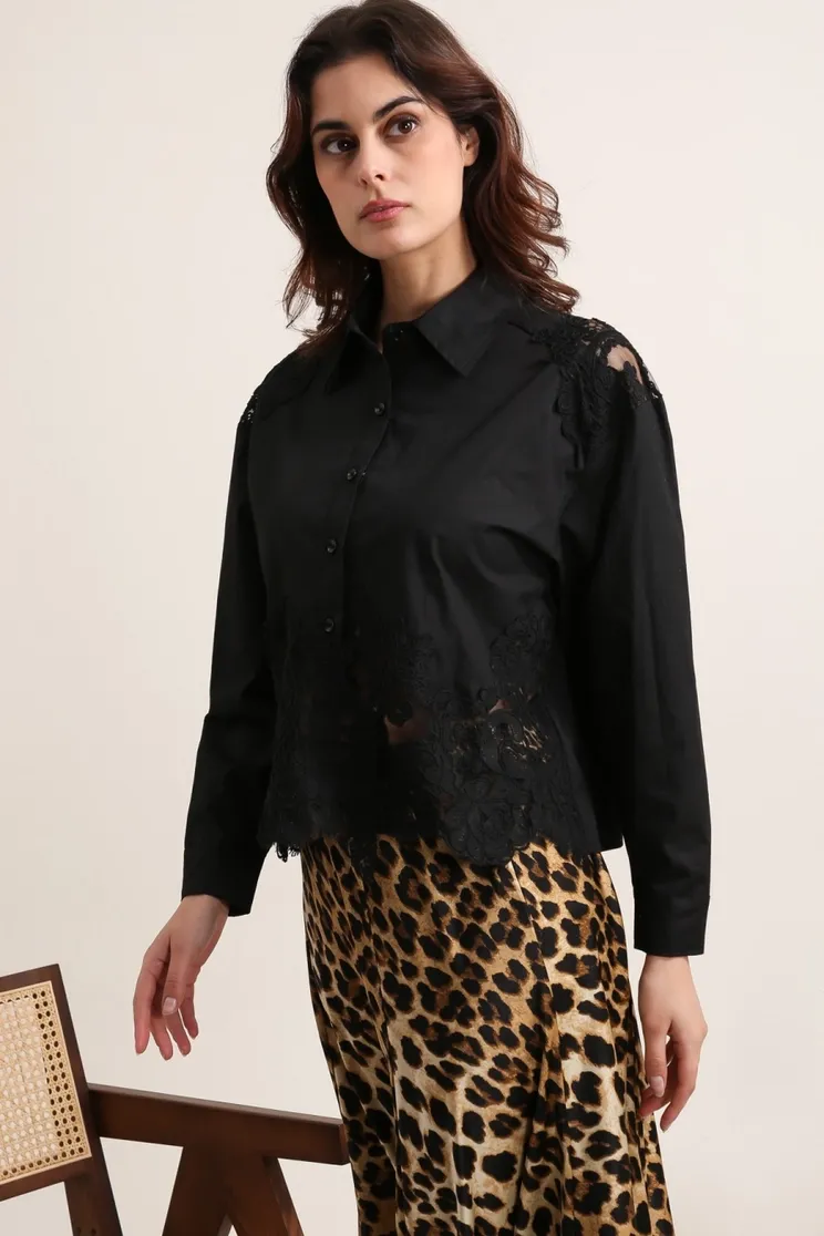 Embroidered Cotton Shirt