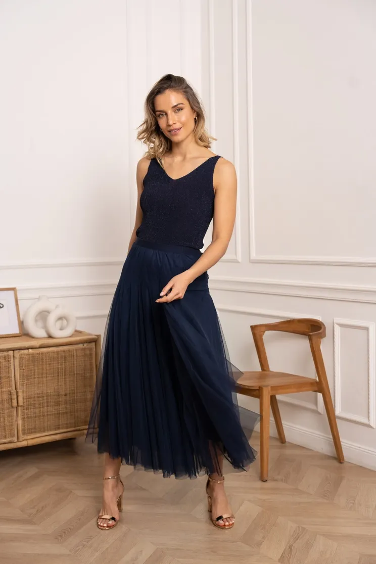 Ambre Slim Fit Tulle Skirt