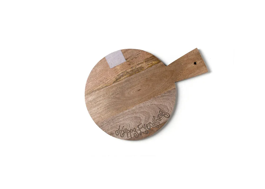 Happy Everything Mini Wood 10 Serving Board