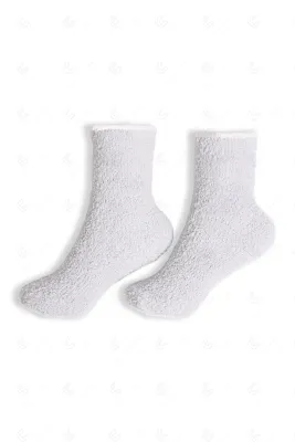 PLUSH MINI-CREW SOCKS, Color: GREY