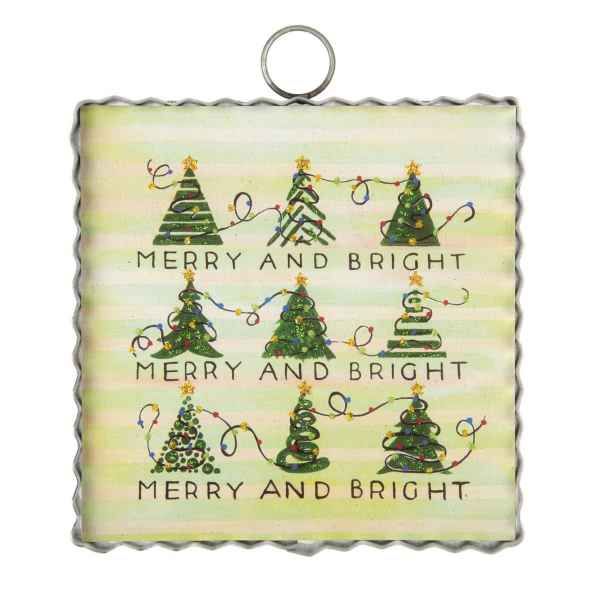 Mini Merry &amp; Bright Trees &amp; Lights Print