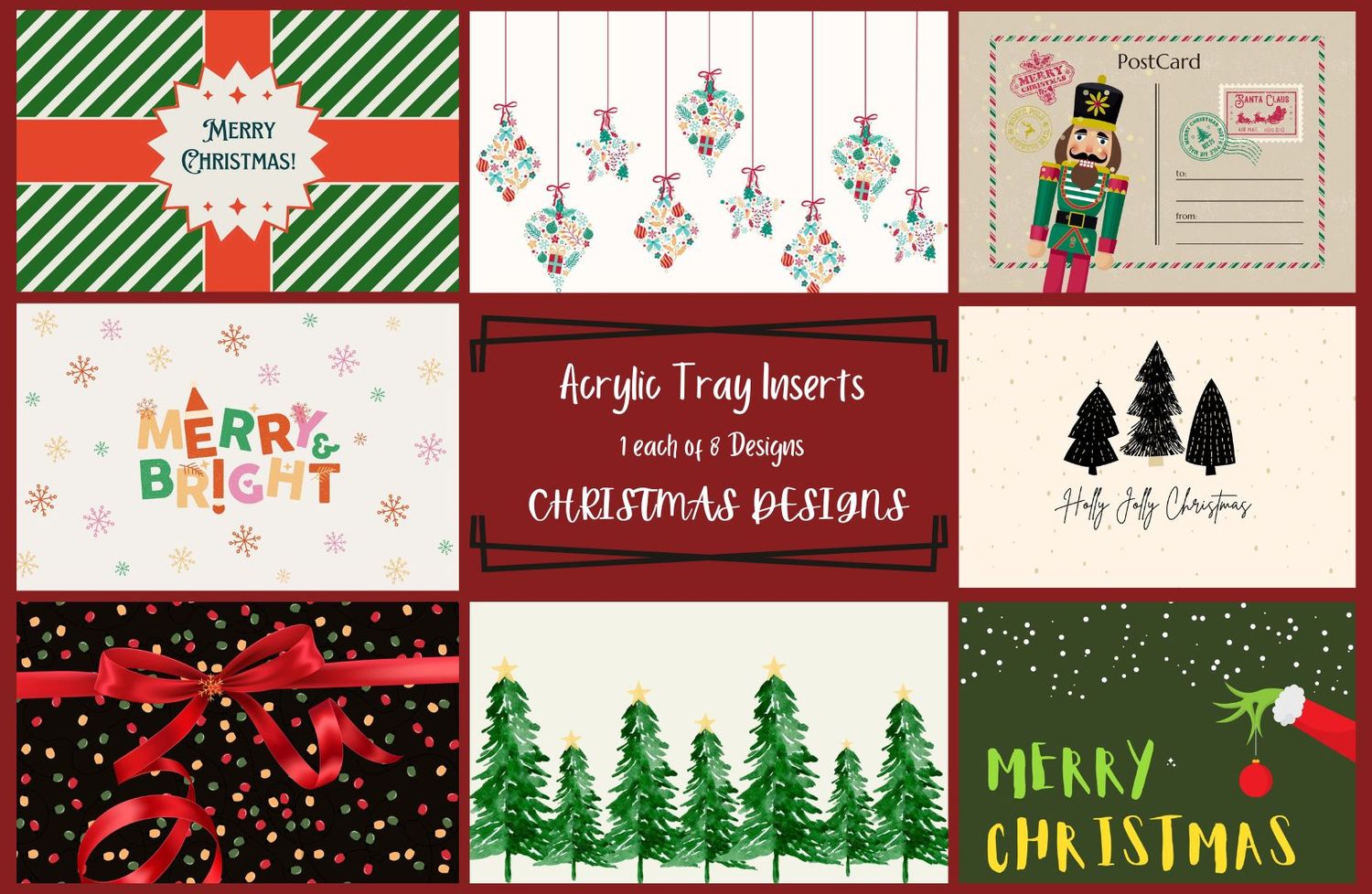 Christmas Tray Inserts