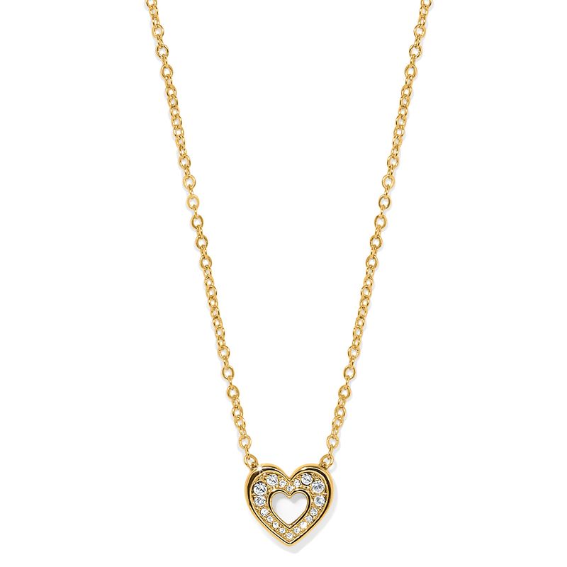 Enchanting Heart Necklace-Gold