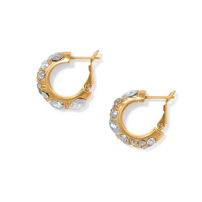 Trust Your Journey Hoop Earrings Gold