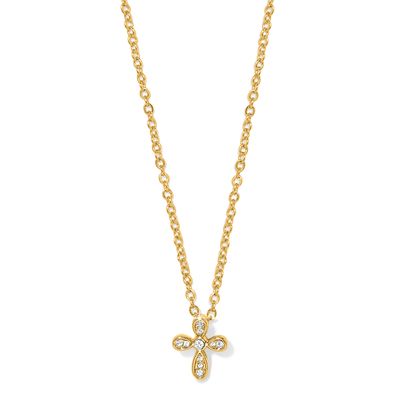 Enchanting Cross Necklace-Gold