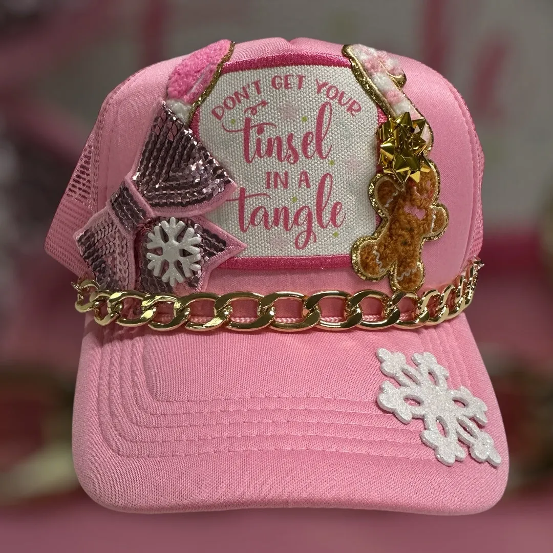 Don&#39;t Get your Tinsel in a Tangle Christmas Trucker Ballcap