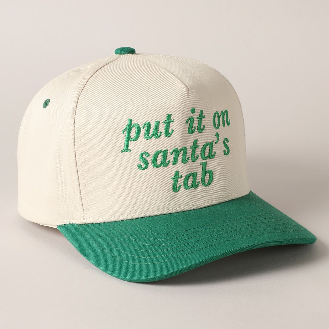 Put It On Santa&#39;s Cap Green