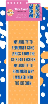DISH TOWEL: Song Lyrics