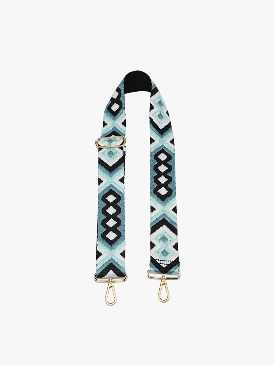Teal/Green Bohemian Guitar Strap