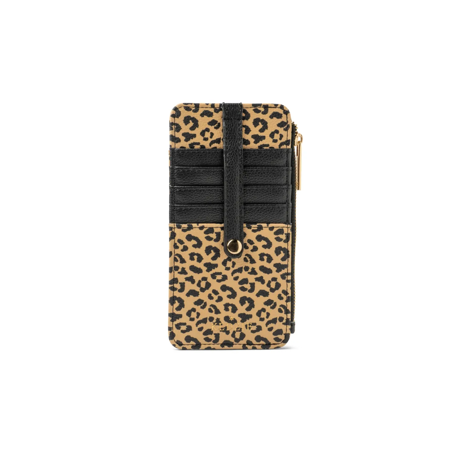 Essentials Only Zippered Wallet, Color: LEOPARD