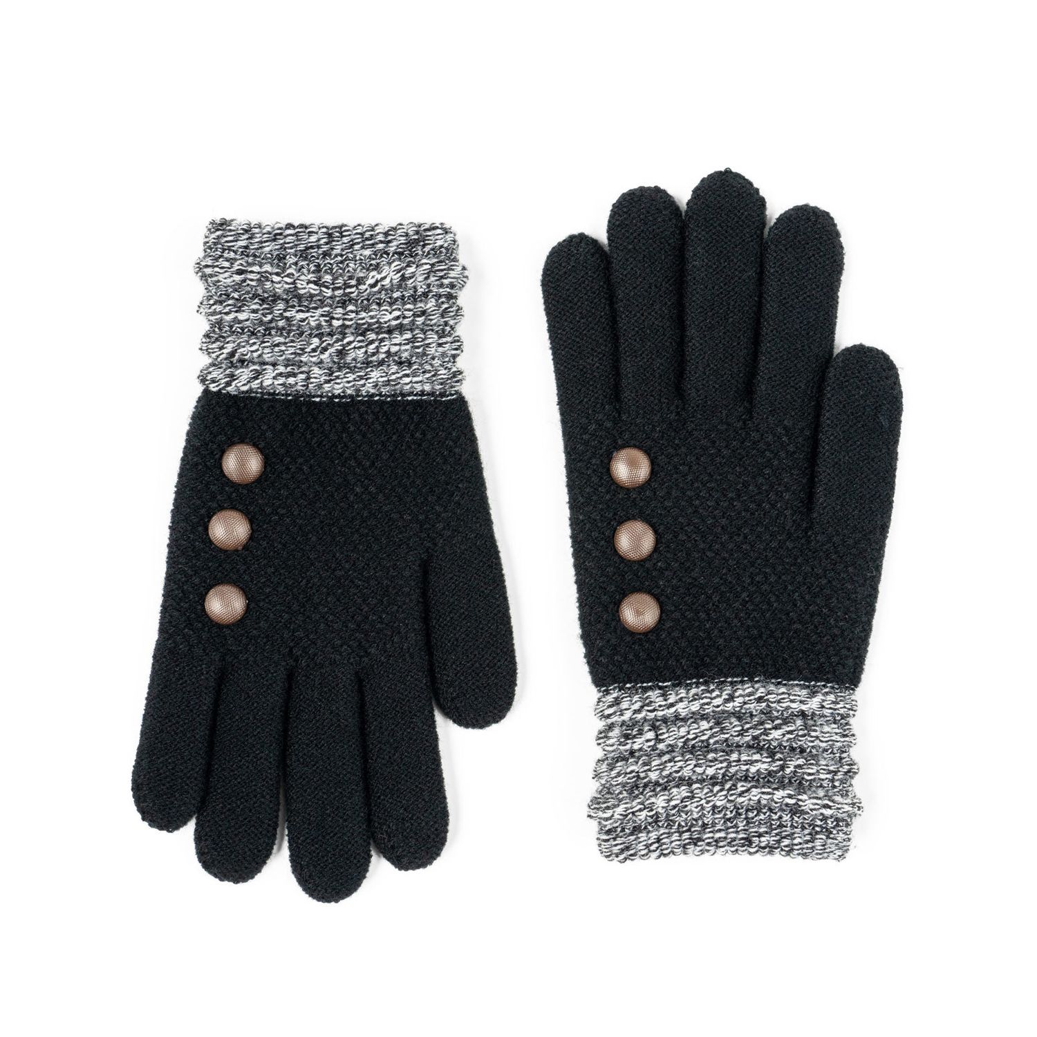 BRITT&#39;S KNIT GLOVES, Color: BLACK