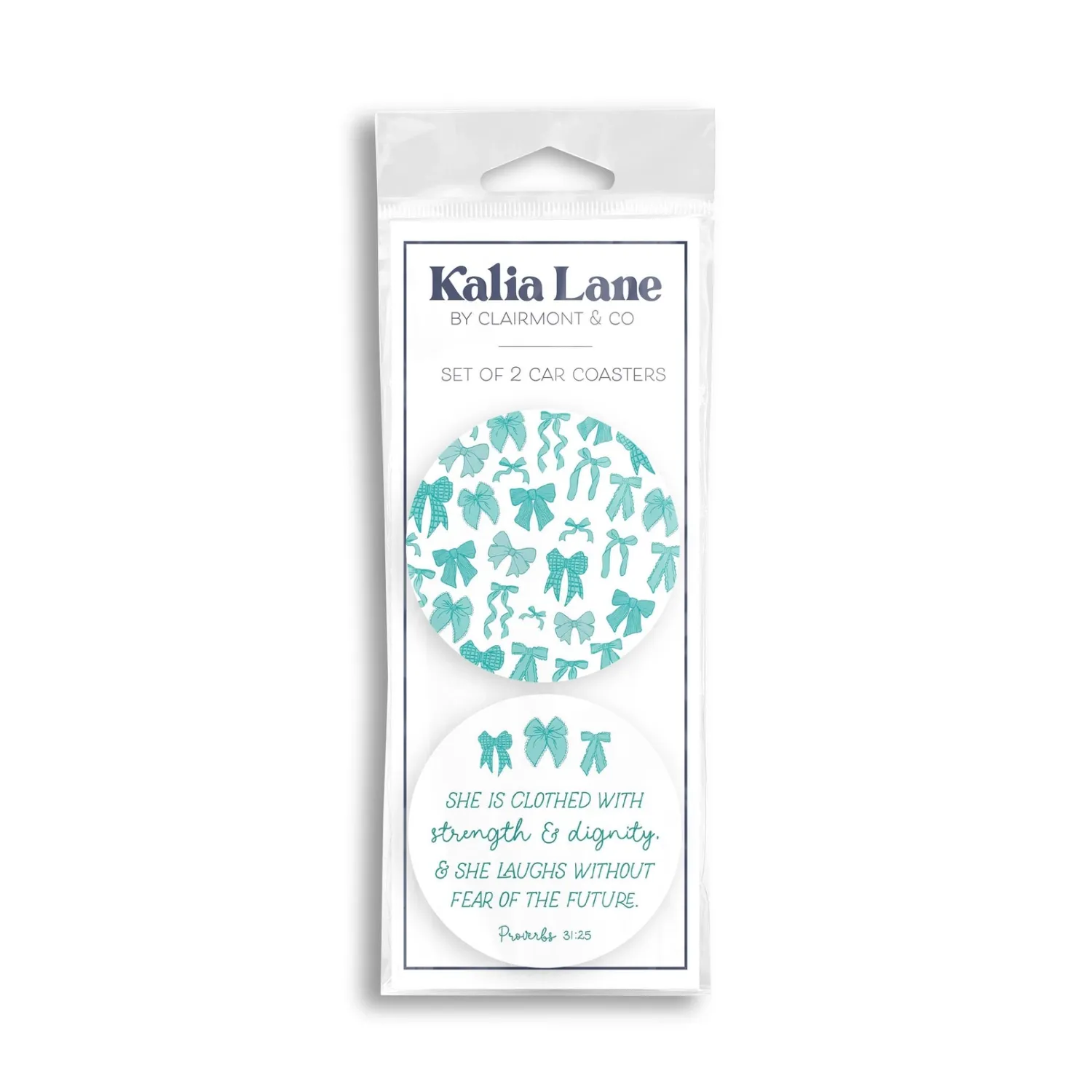 CAR COASTERS, Color: BLUE SHE IS CLOTHED
