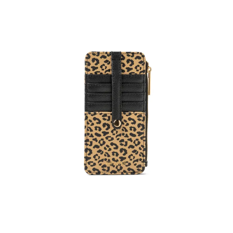 Essentials Only Zippered Wallet, Color: LEOPARD