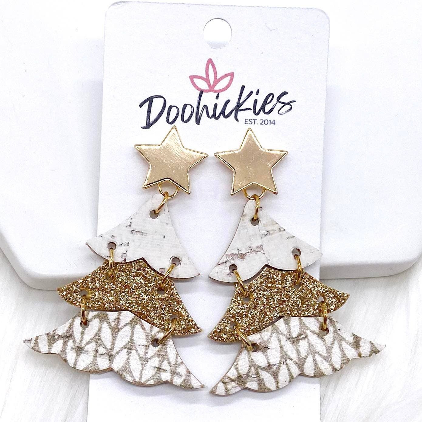 Glitter Gold Christmas Trees