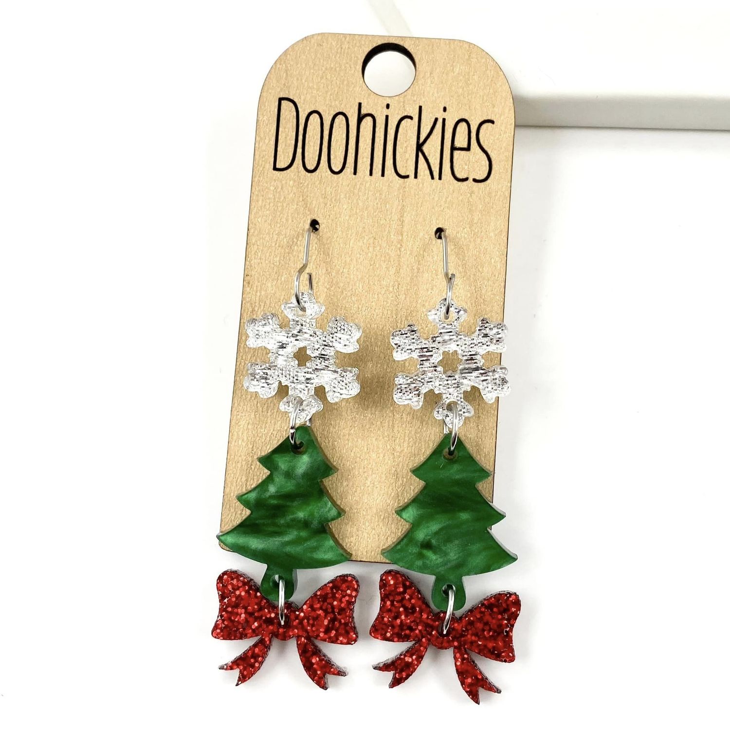 Christmas Trifecta Acrylic Earrings 