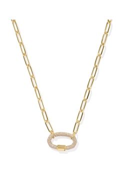 Emery Link and Chain Necklace-Gold