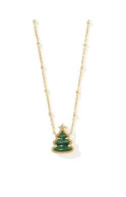 Holiday Tree Short Pendant Necklace