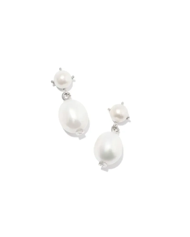 Eve Drop Earrings-Silver