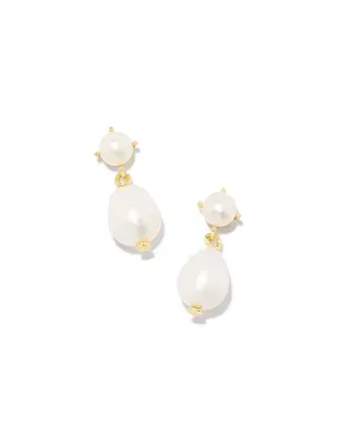 Eve Drop Earrings-Gold