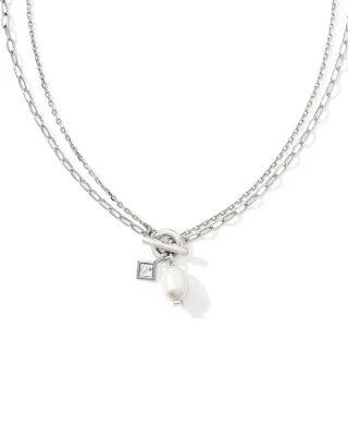 Eve Chain Multistrand Necklace-Silver