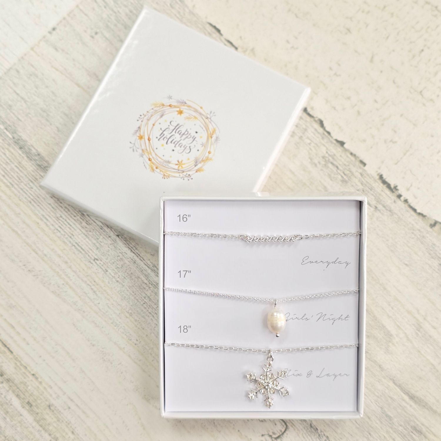 BOX CHRISTMAS NECKLACE SET