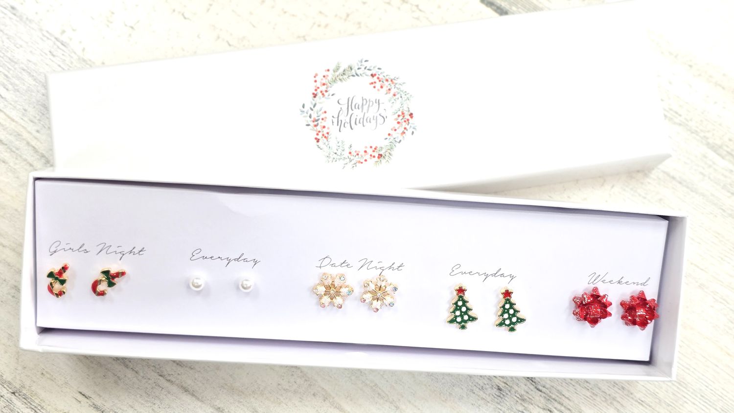 CHRISTMAS EARRING BOXED SET