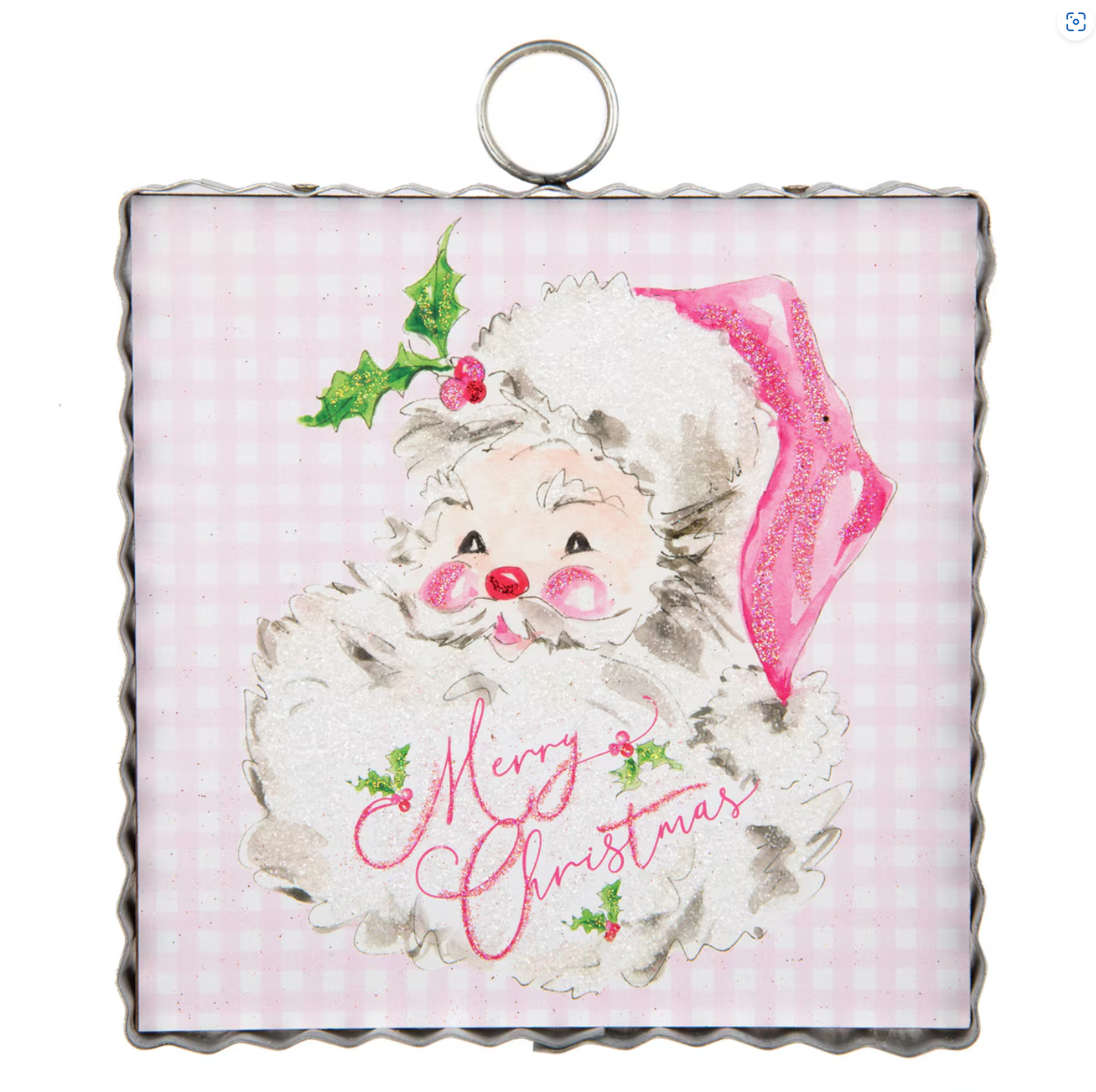 Mini Pink Santa Print
