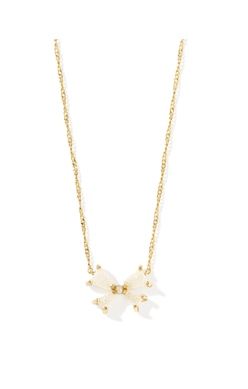 Blair Bow Small Short Pendant Necklace-Gold