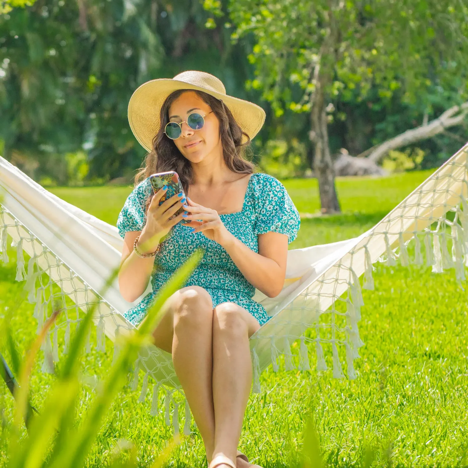 HAMMOCK IN A BAG W/FRINGE