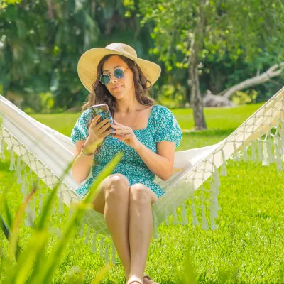HAMMOCK IN A BAG W/FRINGE