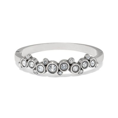 Constella Hinged Bangle-Clear