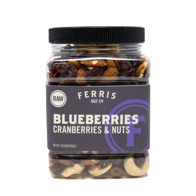 Blueberries, Cranberries &amp; Nuts (Raw) 16 oz.