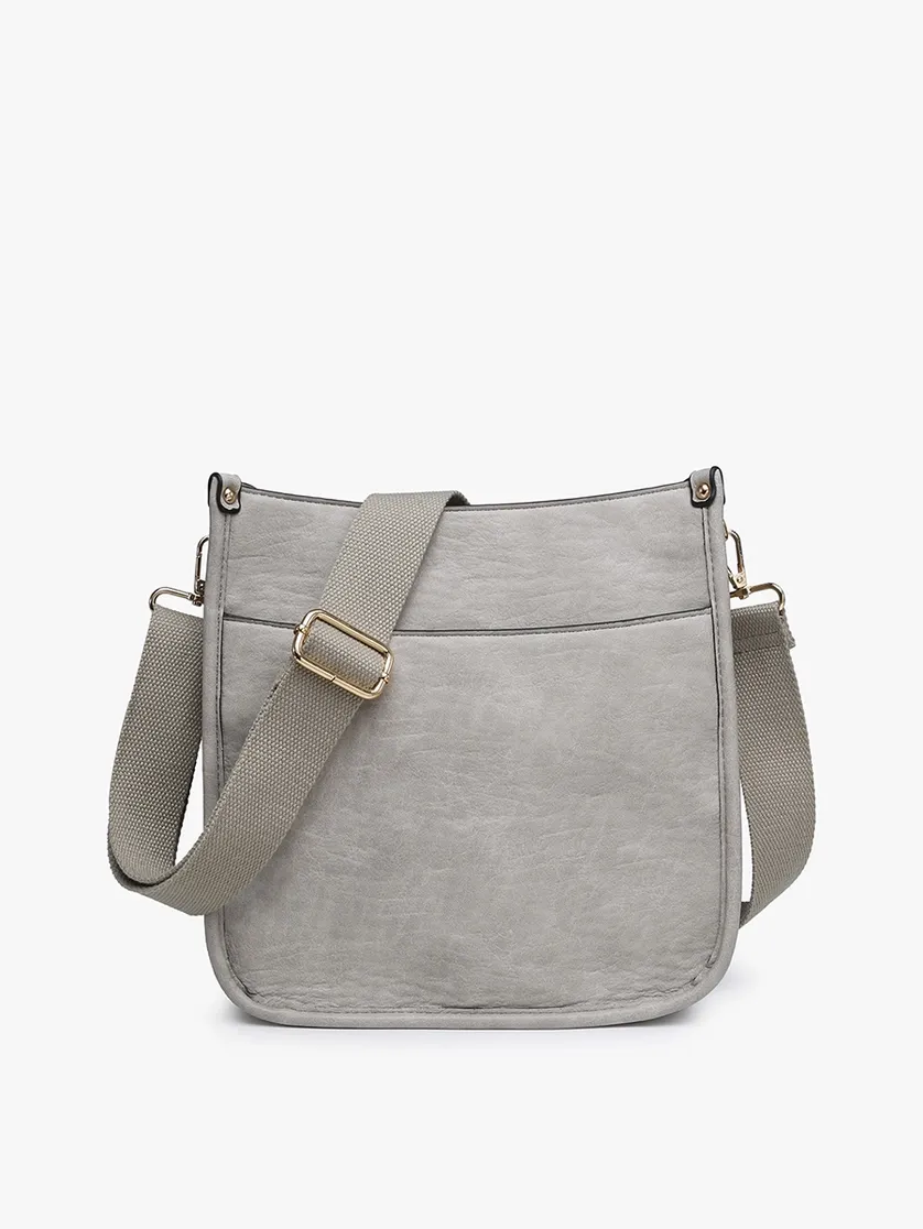 Posie Crossbody w/ Removable Strap-Light Grey