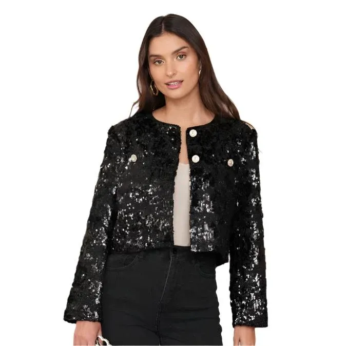 Christmas Sequin-Embellished Jacket