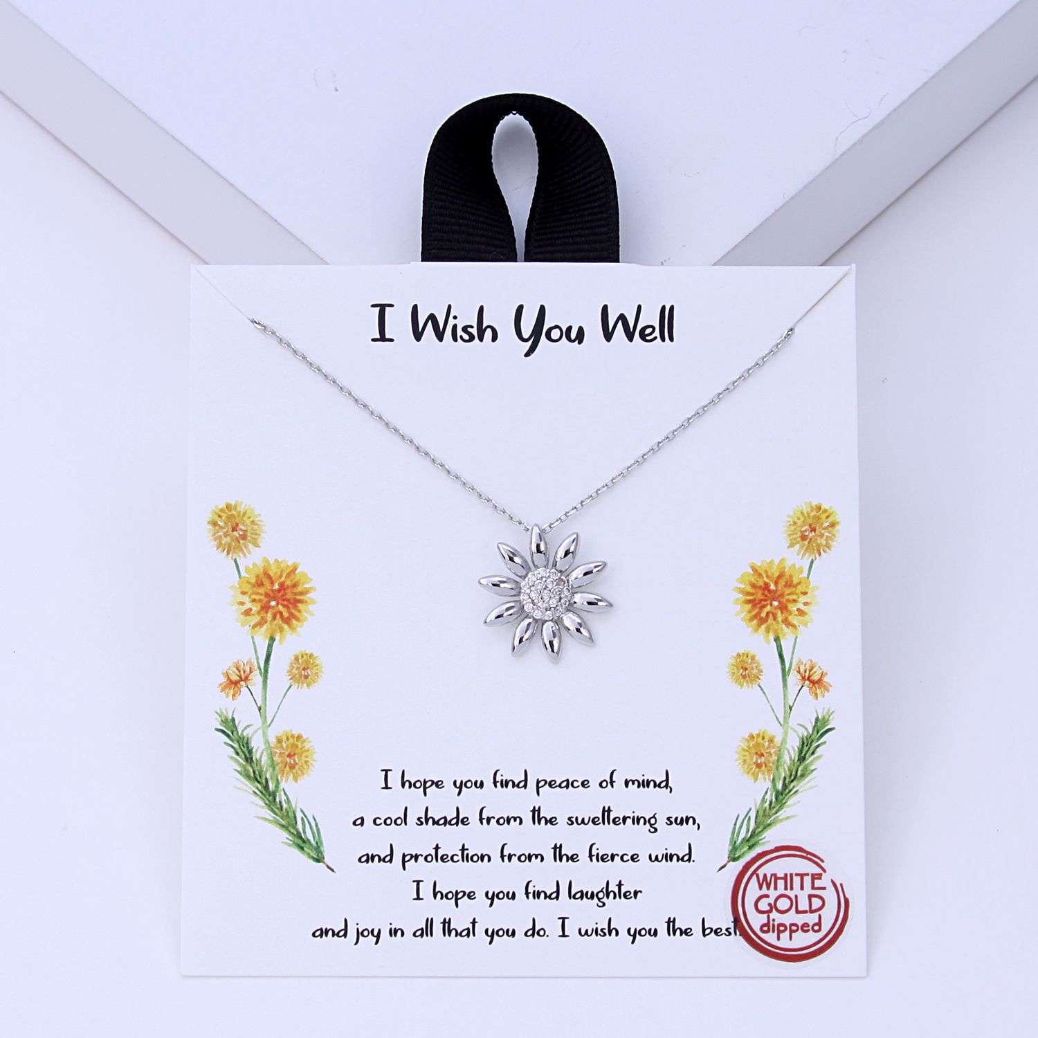 I Wish You Well / Flower Pave, Color: SILVER