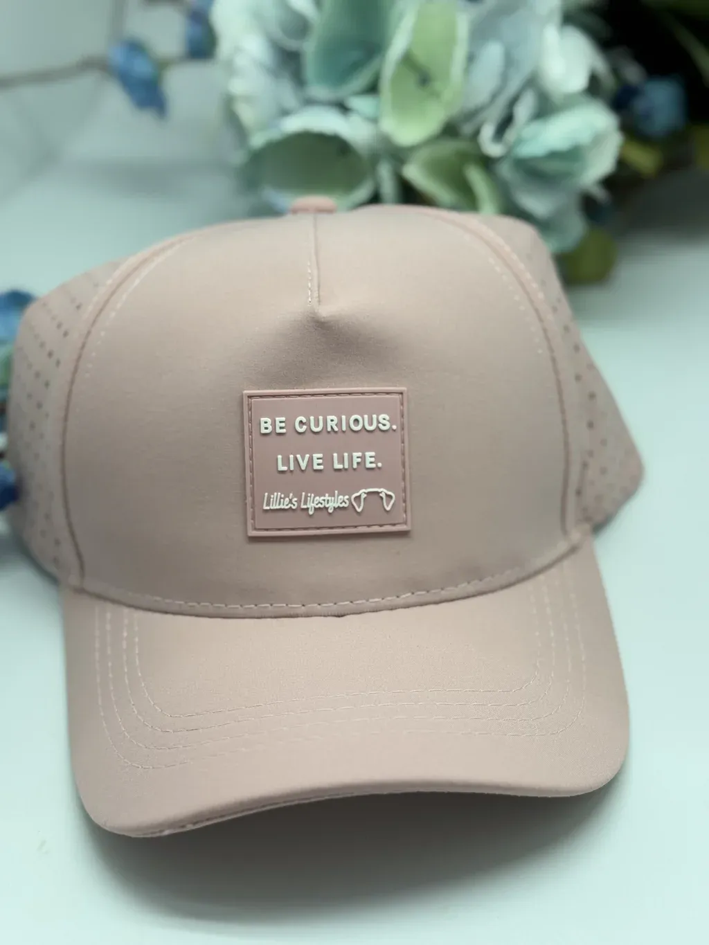 Be Curious Live Life Sports Cap, Color: PINK
