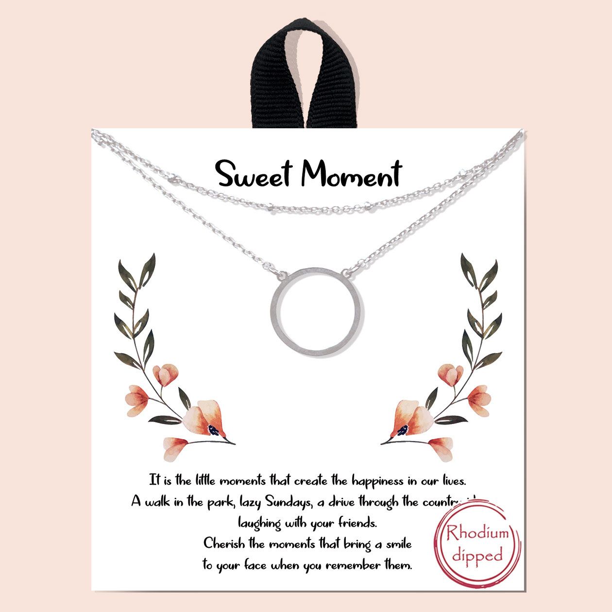SWEET MOMENT / CIRCLE AND SATELLITE CHAIN, Color: SILVER