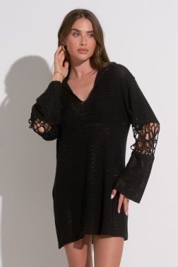 Crochet Hooded Coverup
