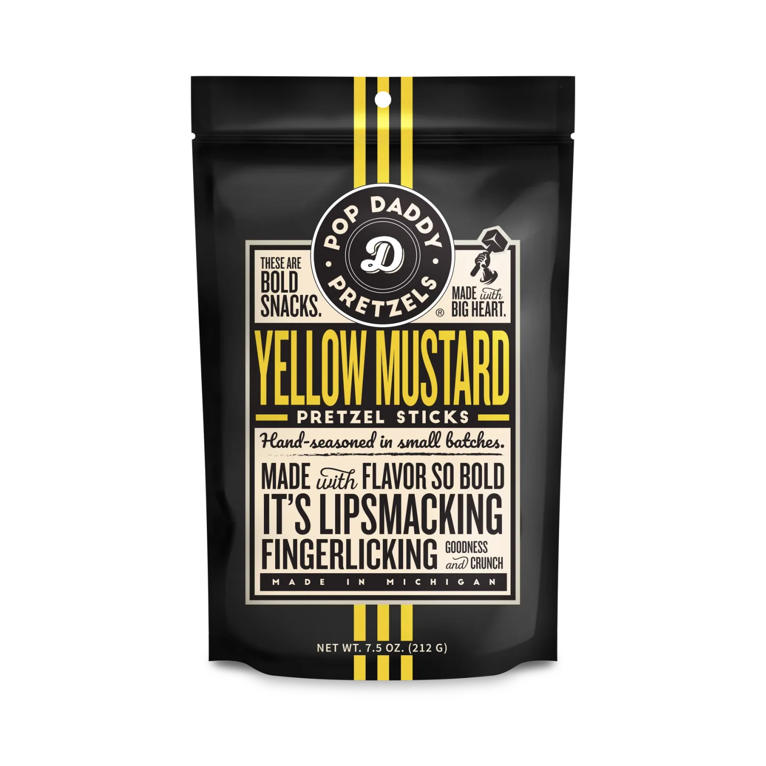 Yellow Mustard Seasoned Pretzels