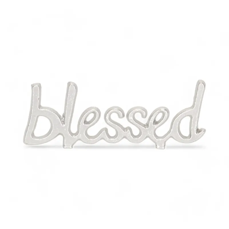 Cast Iron &quot;blessed&quot; Table Sign