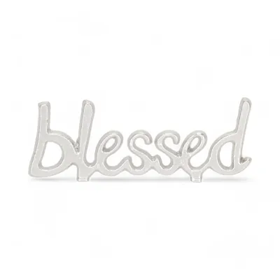 Cast Iron &quot;blessed&quot; Table Sign